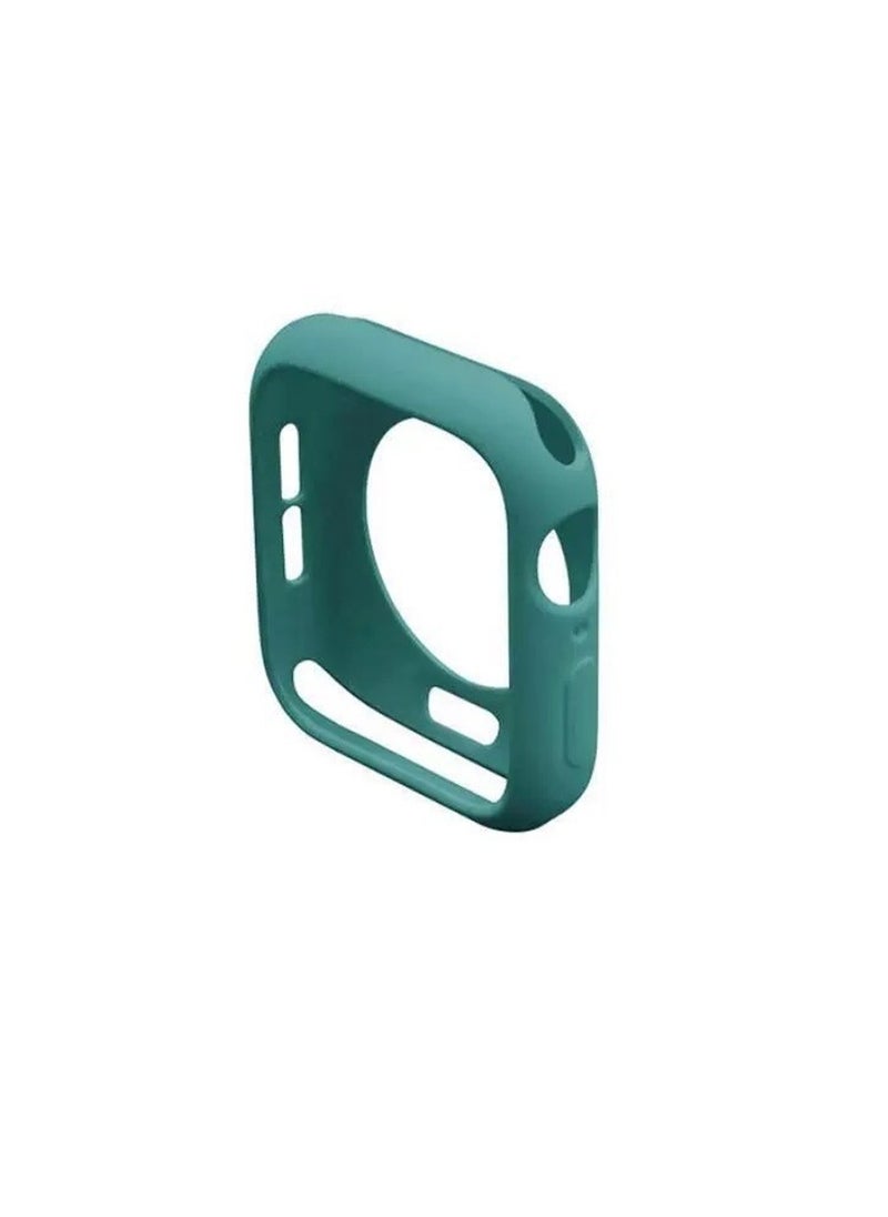 Green For Apple Ultra/Ultra2 (49mm) Silicone Protective Case, Protective Case Hard Pc Protective Cover Shockproof Hollow