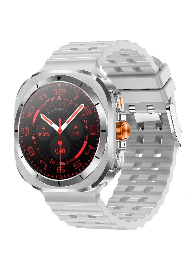 New Arrival Z7 Ultra Smart Watch,Compass Smart Watch For Outdoor Sport,Bluetooth Call,Heart Rate Fitness Monitor,Wireless Charging,Message Reminder,Sport Watch For Men And Woman,Water Proof,Gesture Control,Multifunctional,With 2 Bands