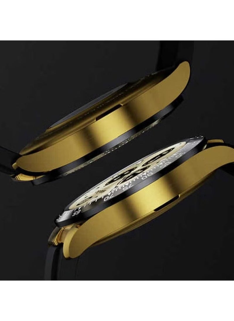 RW-26 Smartwatch for Men & Women | Gold, Stylish Fitness Tracker with AMOLED Display, Waterproof, Heart Rate Monitoring, AI Voice Assistant, and More