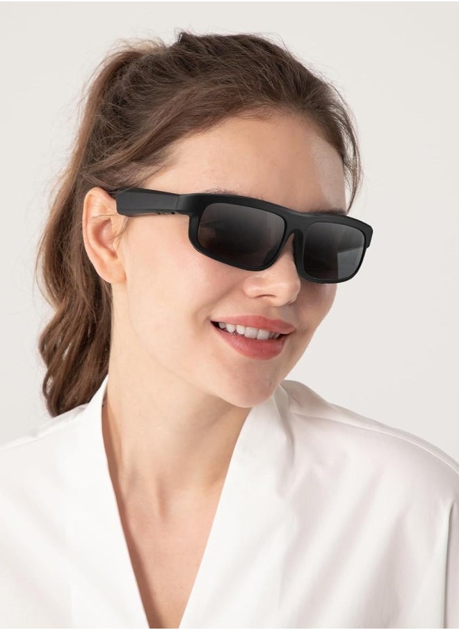 Smart Glasses, Polarized Bluetooth Sunglasses, Built-in Mic and Speakers, Voice Assistant, UV Protection Audio Sun Glass