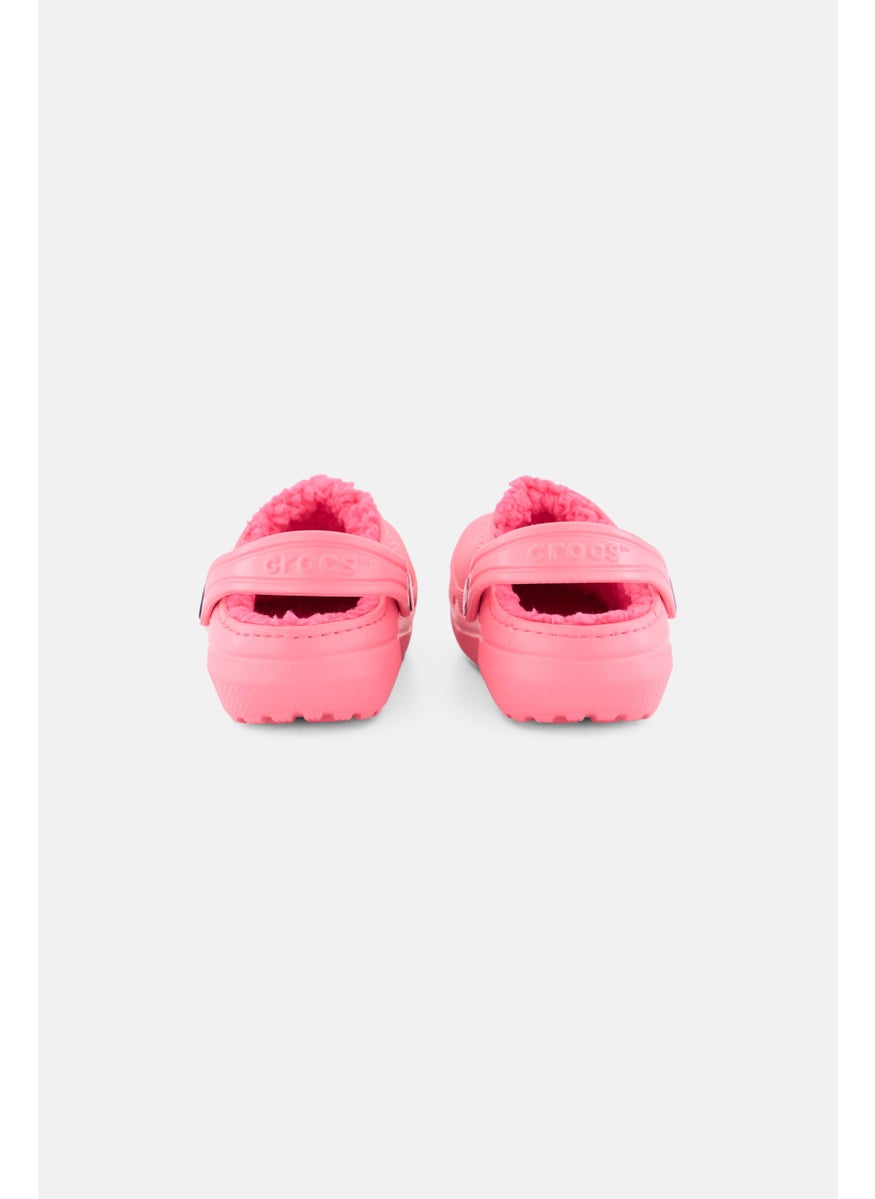 Kids Girl Classic Fuzz-Lined Clogs, Pink