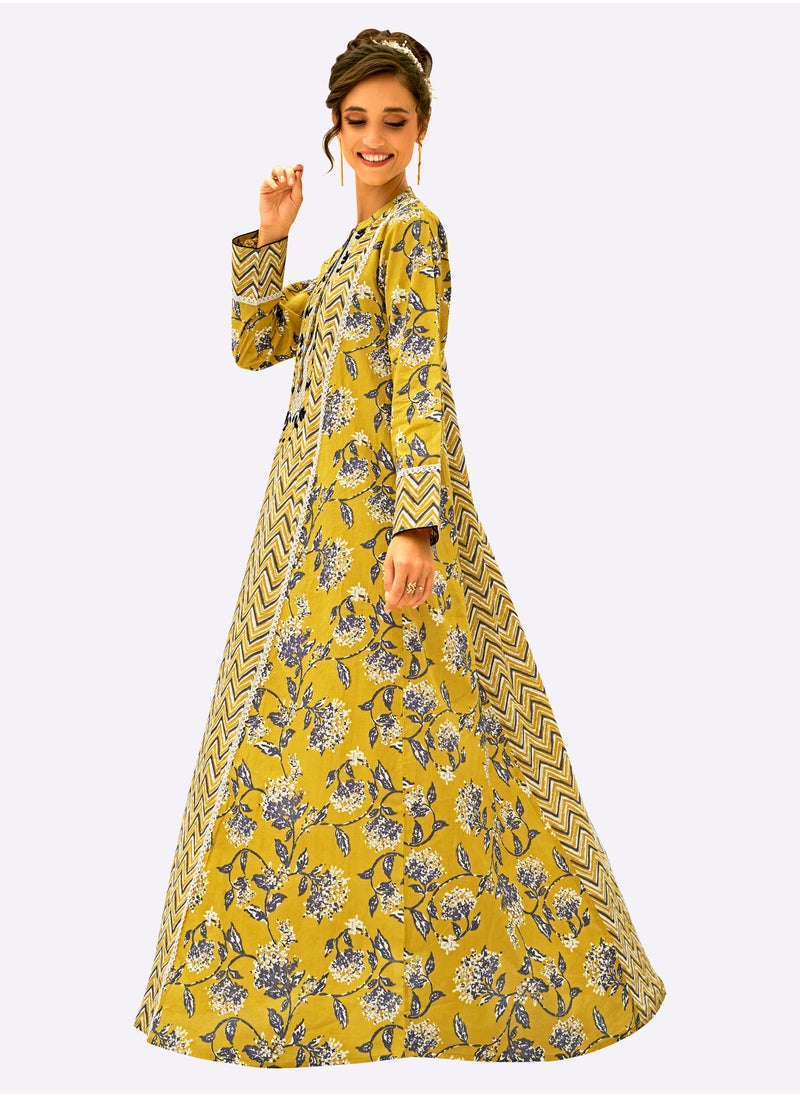 Sara Arabia Weaving Flora Jalabiya