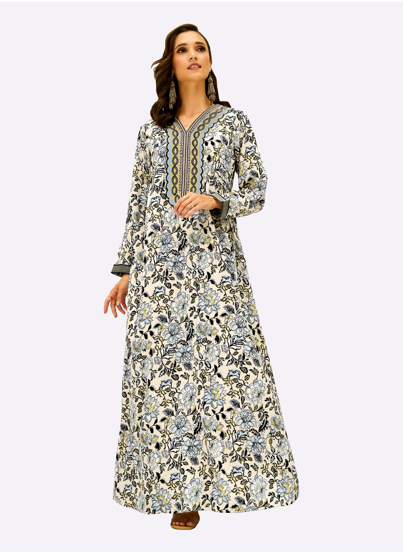 Sara Arabia Floral Bloom Jalabiya