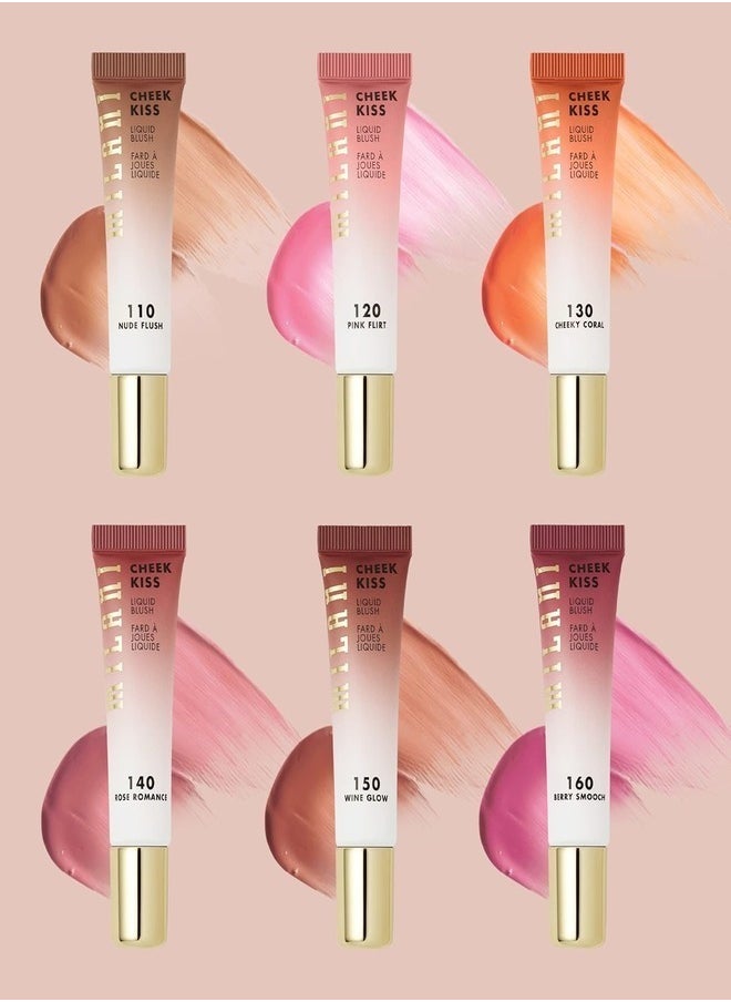 Milani Liquid Cheek Blush #150 Wine Glow - 11ml | Lightweight, Buildable, Long-Lasting Formula | Perfect for Natural or Bold Looks