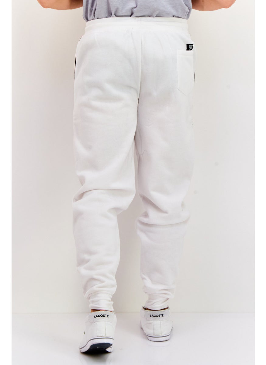 Men Regular Fit Solid Sweatpants Pants, White