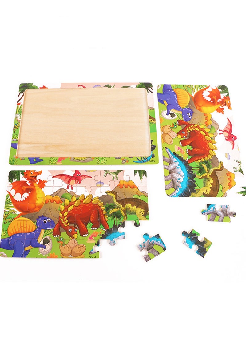 Children's Educational Wooden Cartoon Underwater World Series Jigsaw Puzzles Suitable Gift Bag Pack