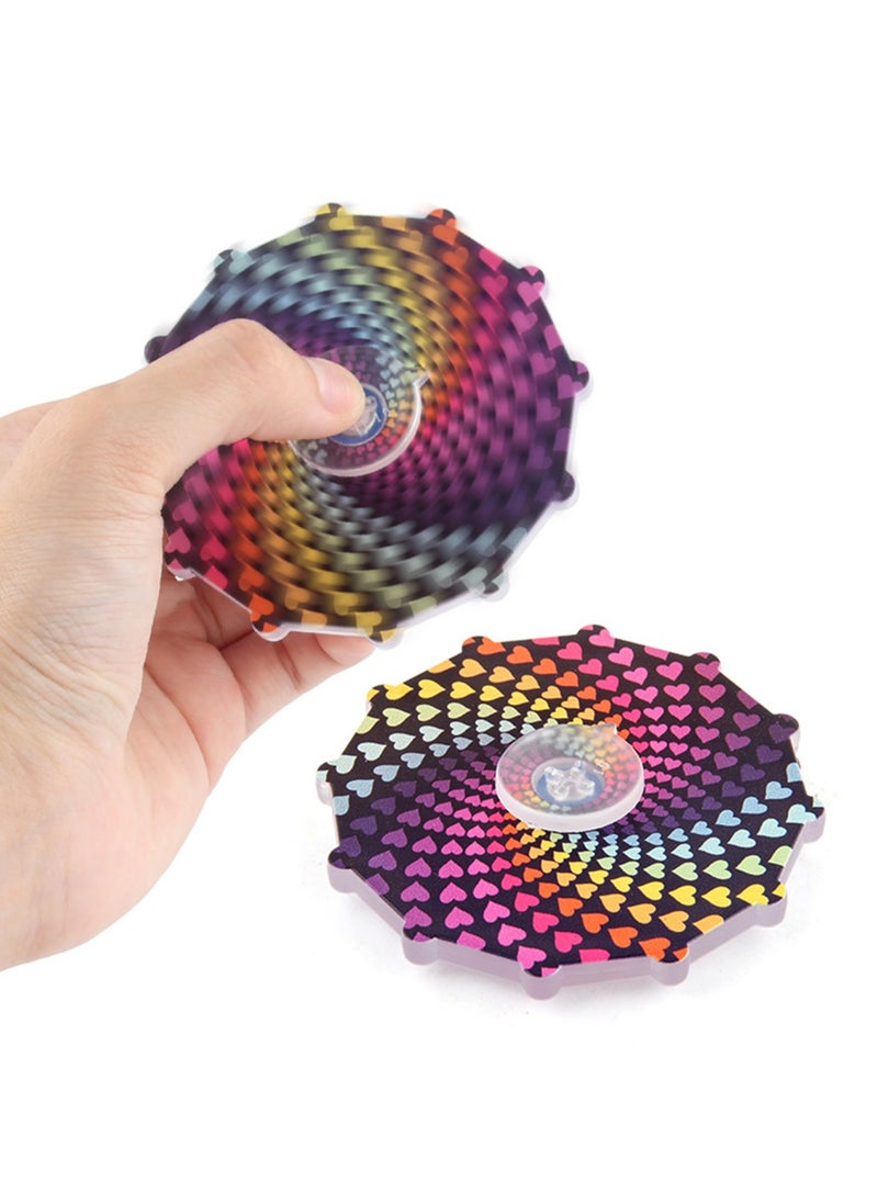 3-piece Set Of New And Unique Decompression Toys, Finger Gyroscope, Single-Sided Acrylic Plate Rotating Disk Finger Gyroscope Fingertip Toys