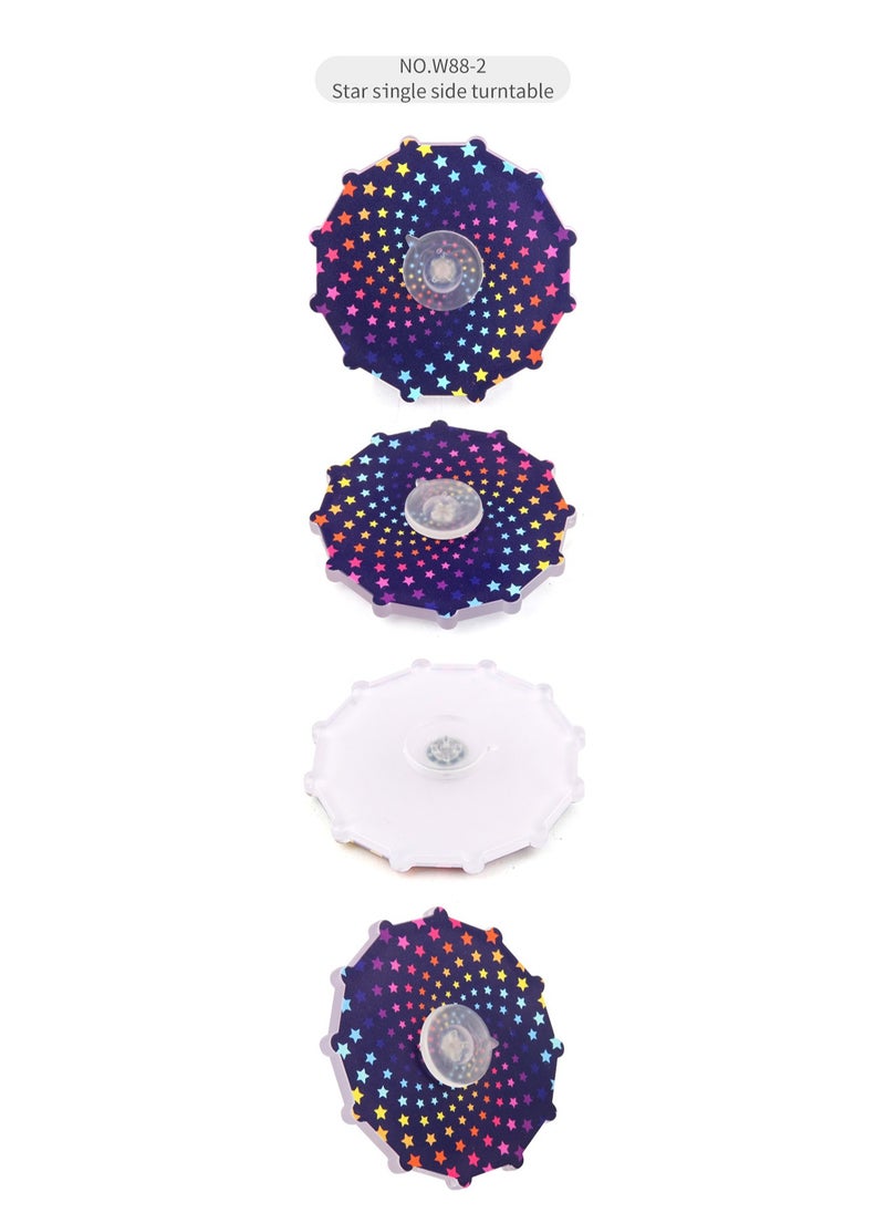 3-piece Set Of New And Unique Decompression Toys, Finger Gyroscope, Single-Sided Acrylic Plate Rotating Disk Finger Gyroscope Fingertip Toys