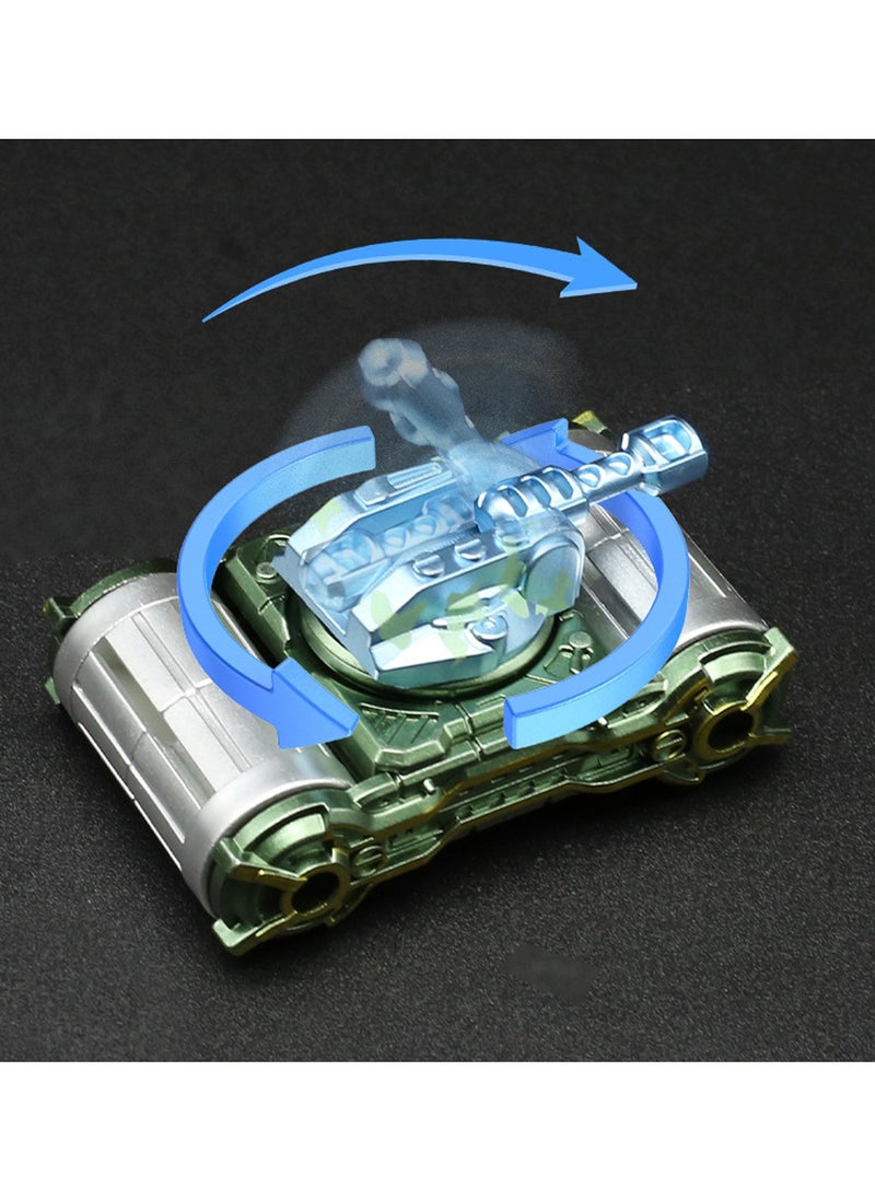 Popular Children'S Creative Mecha Fingertip Gyroscope Simulation Tank Dial Wheel Sound Decompression Venting Toy