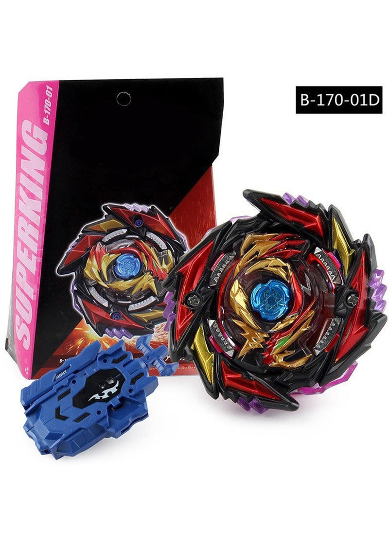 Beyblade Toy Boxed Battle Beyblade With Launcher Beyblade Toy (Fire/B170-01D Black)