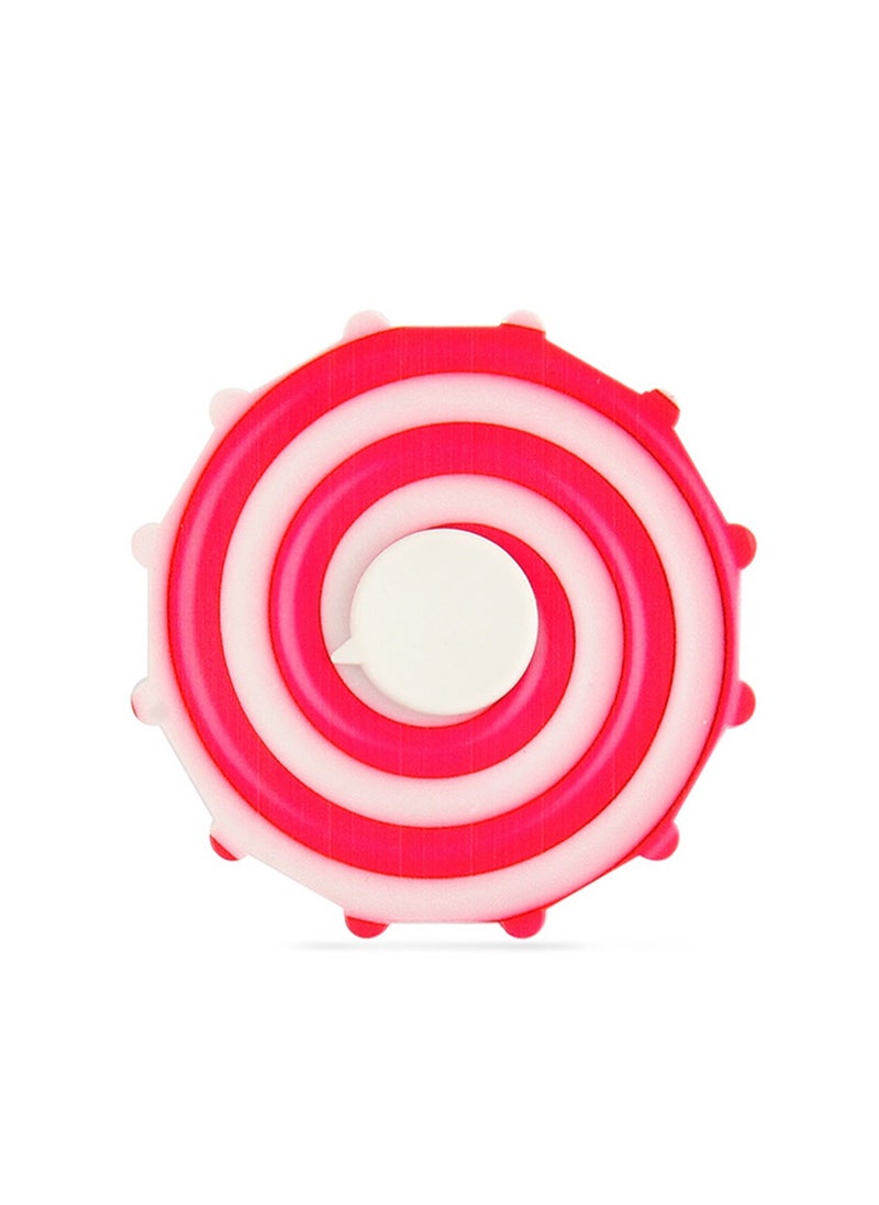 Stress Relief Toys Fidget Spinner Double-sided UV Printed Spinning Disk Finger Spinner (Lollipop color)