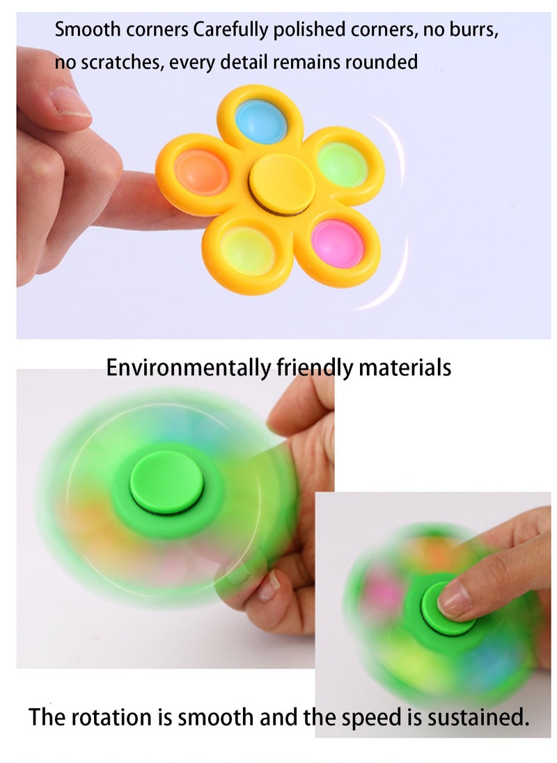 White Soft Gel Fidget Spinner Can Relieve Stress And Anxiety, Desktop Spinning Gyroscope Toy For Stress Relief, Finger Gyroscope Metal Focus Birthday Gift