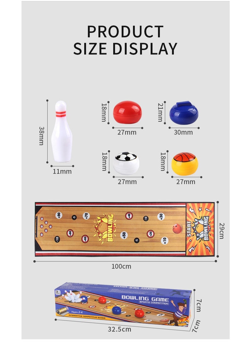 Children's Educational Toys Battle Game Mat Set Desktop Indoor And Outdoor Leisure Toys (Bowling)