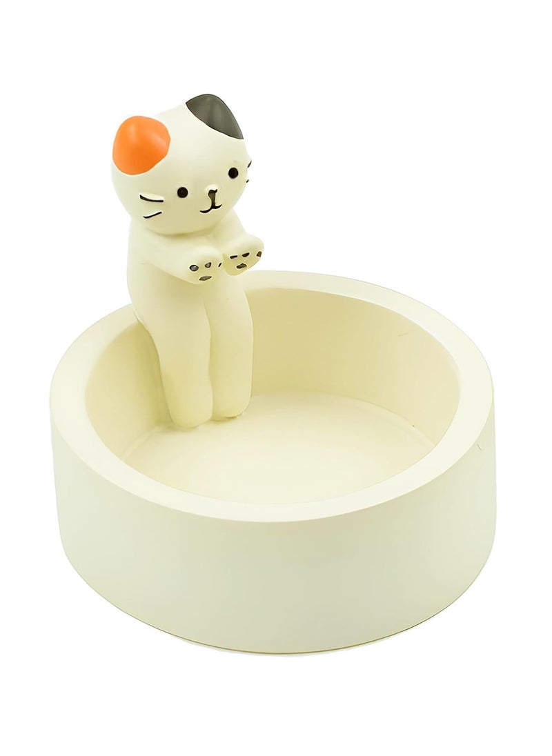 Cat Candle Holder Paw Warmer Cartoon Kitten Candle Holder Cute Cat Scented Small Mini Tea Light Candle Holder Cat Decoration Cat Lover Gift for Girls Women (Colorful Ears)