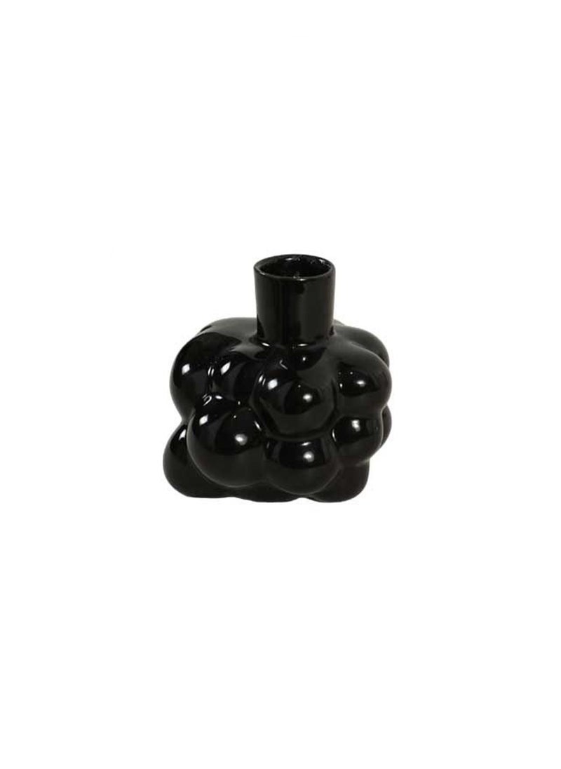 Tall Black Candlestick, Creative Ceramic Candlestick, Suitable For All Kinds Of Candles, Suitable For Family Dining Table Home Decoration