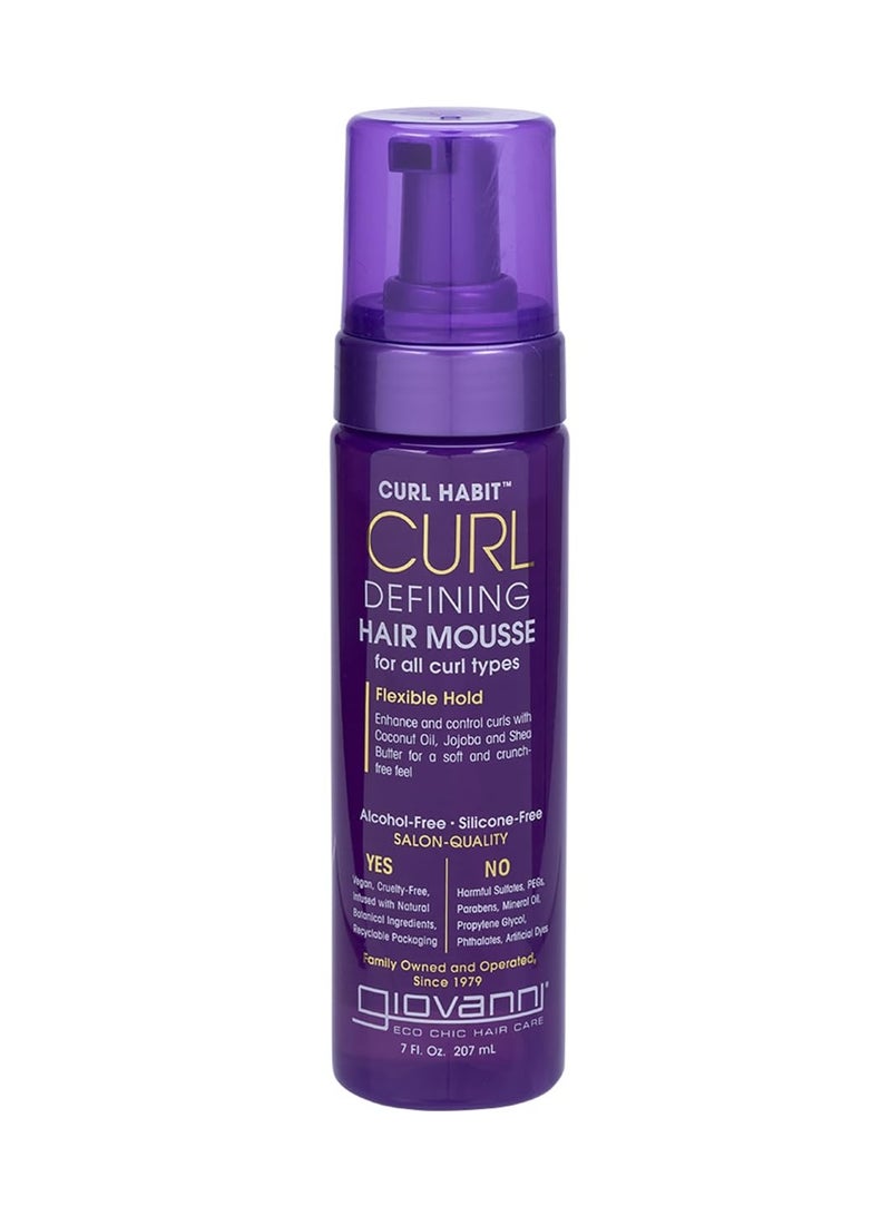 Curl Defining Hair Mousse - Mousse for Curly Hair, Volumizing Hair Foam for Women & Men, Foaming Texture for Curls & Wavy Hair, Alcohol Free, Defining & Enhancing - 7 Fl Oz (Pack of 1) 7 Fl OzFluid Ounce