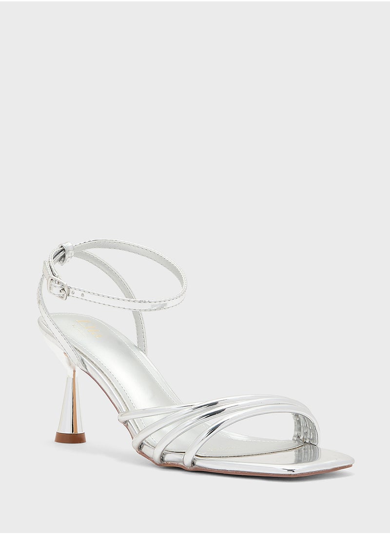 Strappy Counter Strap Heel Sandal