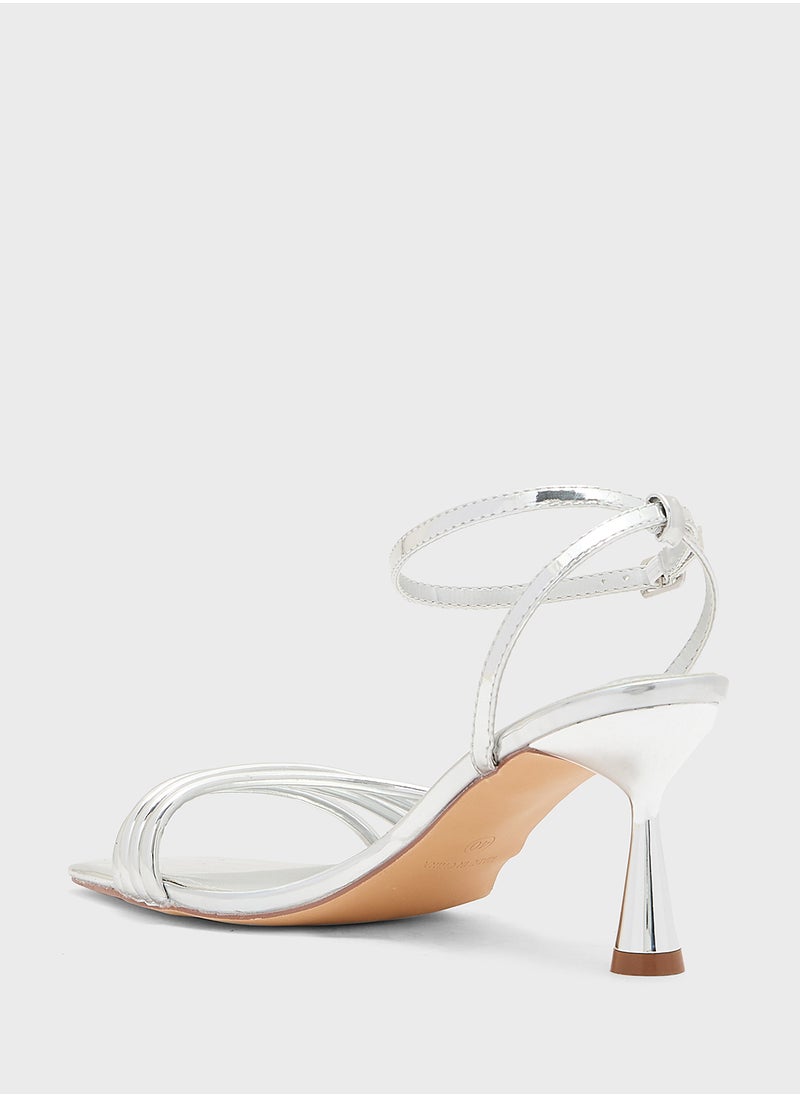 Strappy Counter Strap Heel Sandal