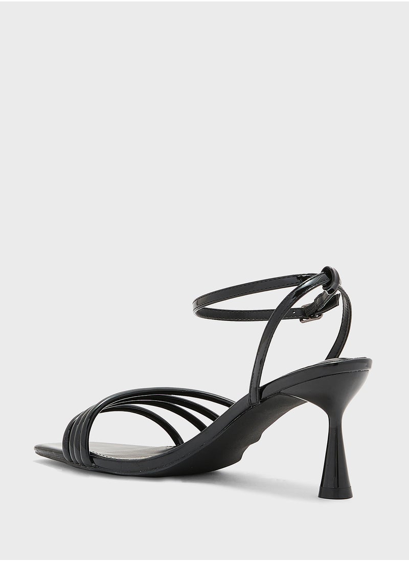 Strappy Counter Strap Heel Sandal