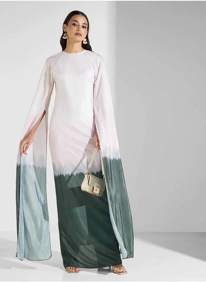 SLIT SLEEVES MAXI DRESS