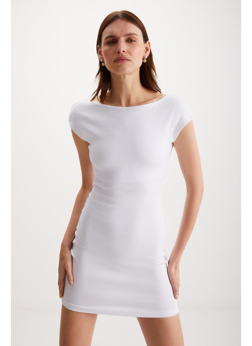 Arcene Women's Slim White Dress