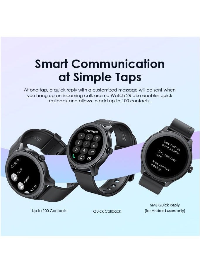 Smart Watch 2R OSW-30  With Silicone Strap Black