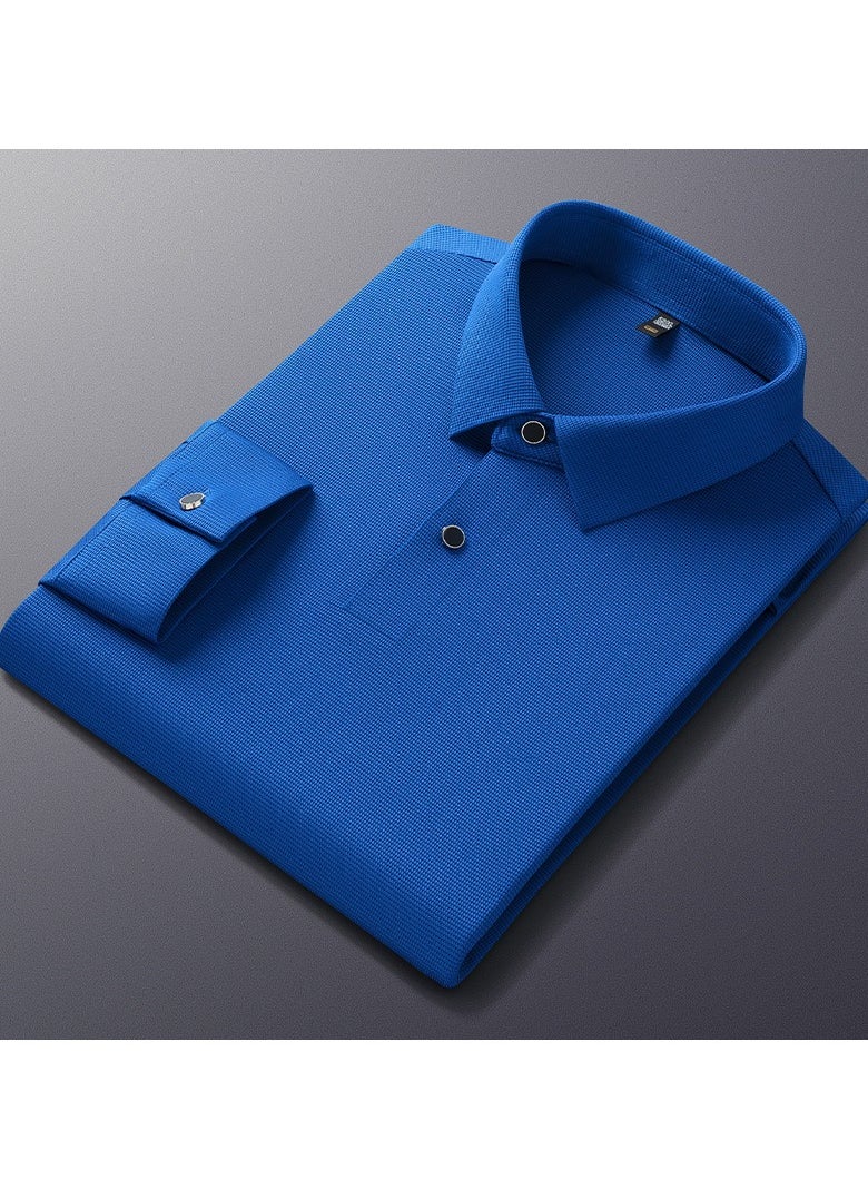 Business Collar High-end Long Sleeved Polo Shirt