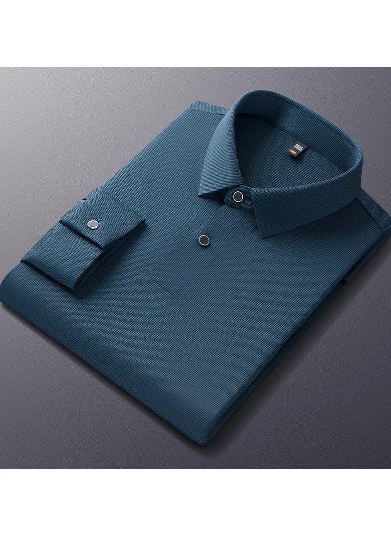 Business Collar High-end Long Sleeved Polo Shirt