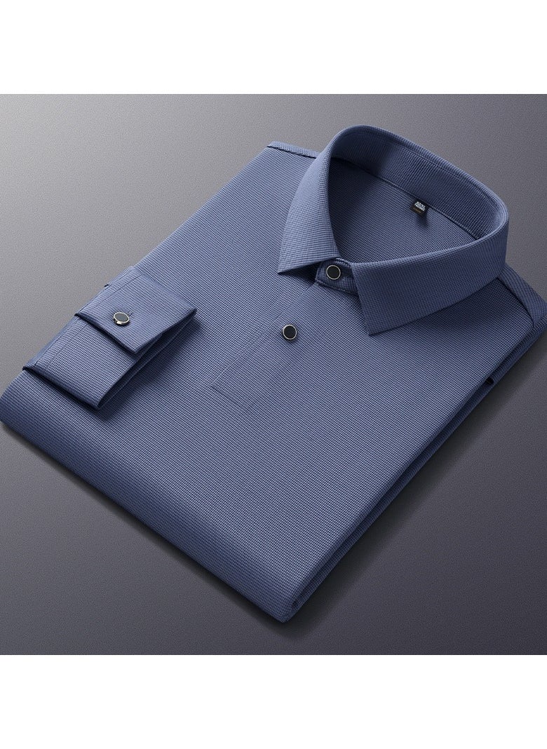 Business Collar High-end Long Sleeved Polo Shirt