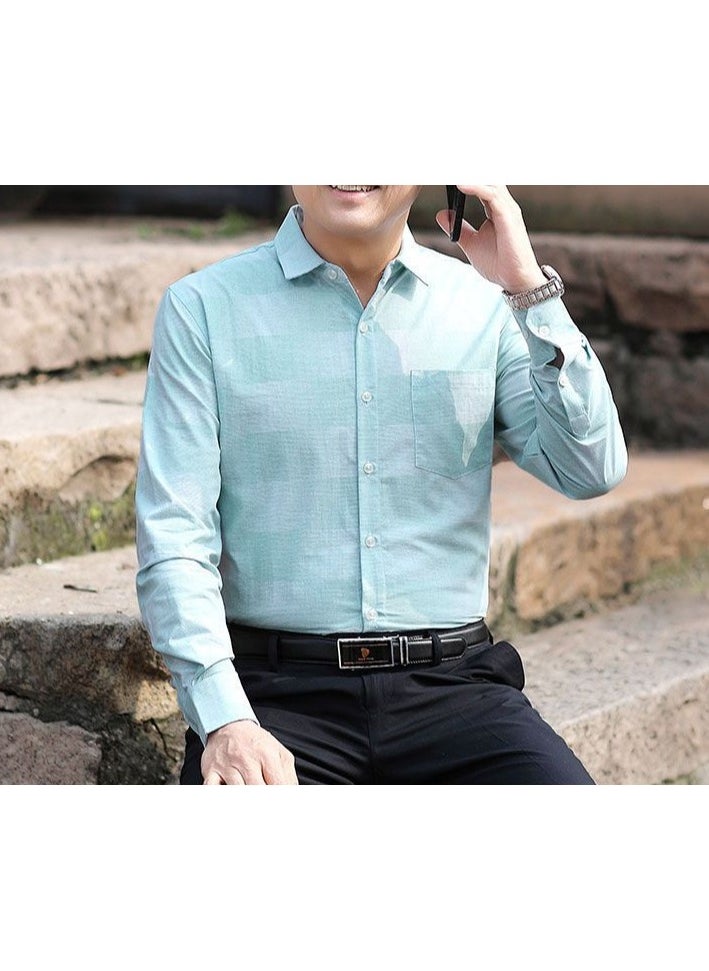 Loose Casual Long Sleeved Shirt For Middle-aged And Elderly People