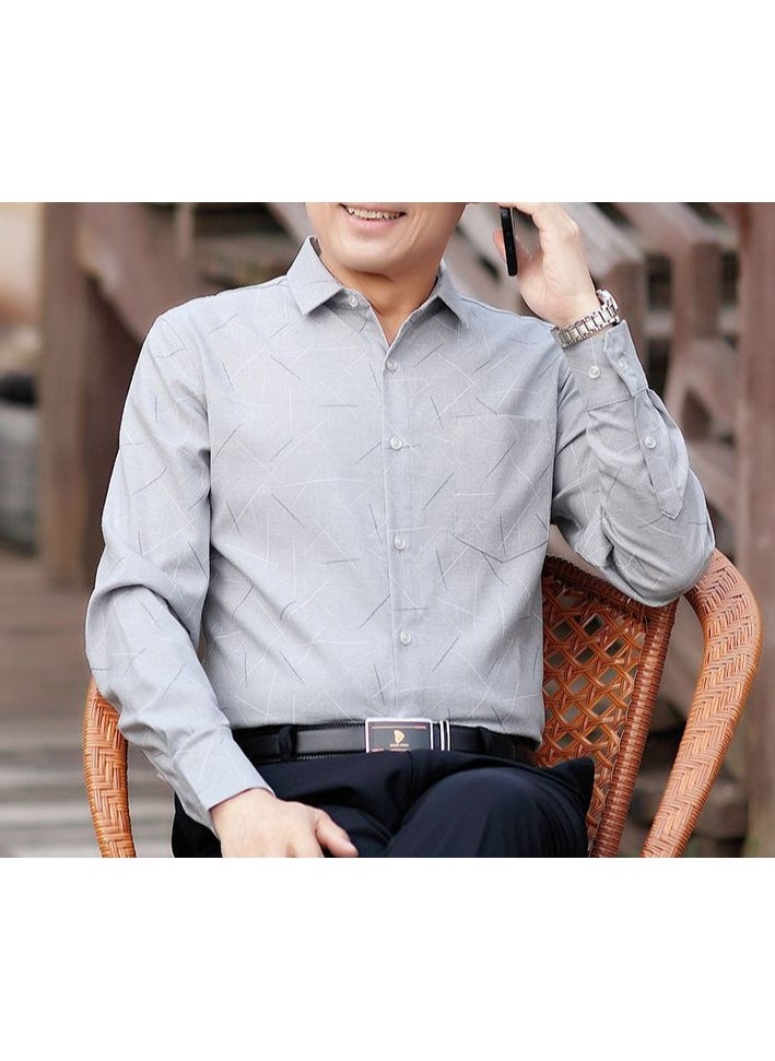 Loose Casual Long Sleeved Shirt For Middle-aged And Elderly People