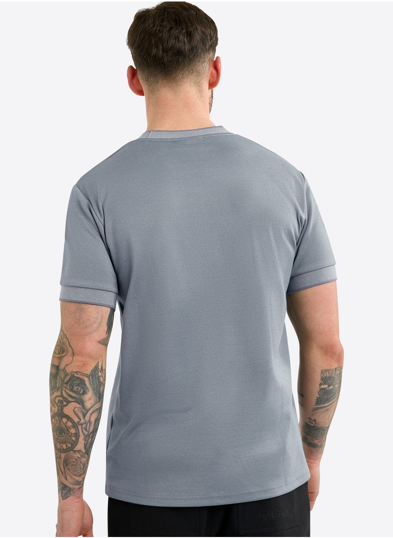 Men's Cotton Crew Neck Grey T-Shirt – Classic Essential for Casual Look