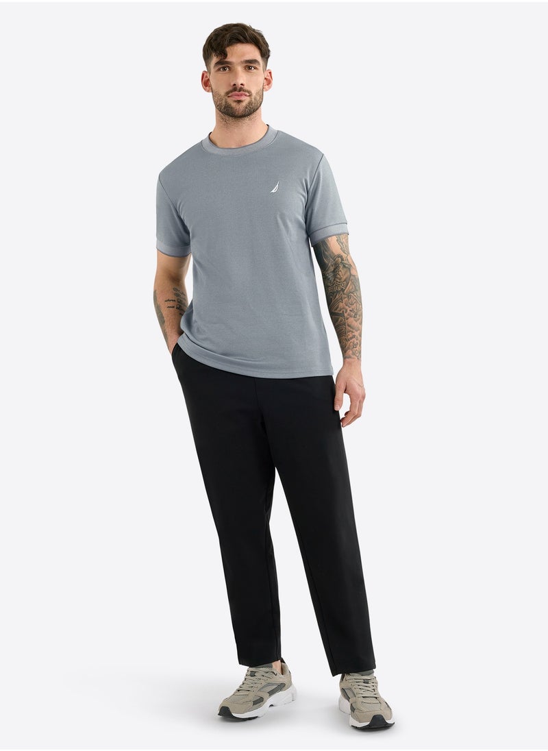 Men's Cotton Crew Neck Grey T-Shirt – Classic Essential for Casual Look