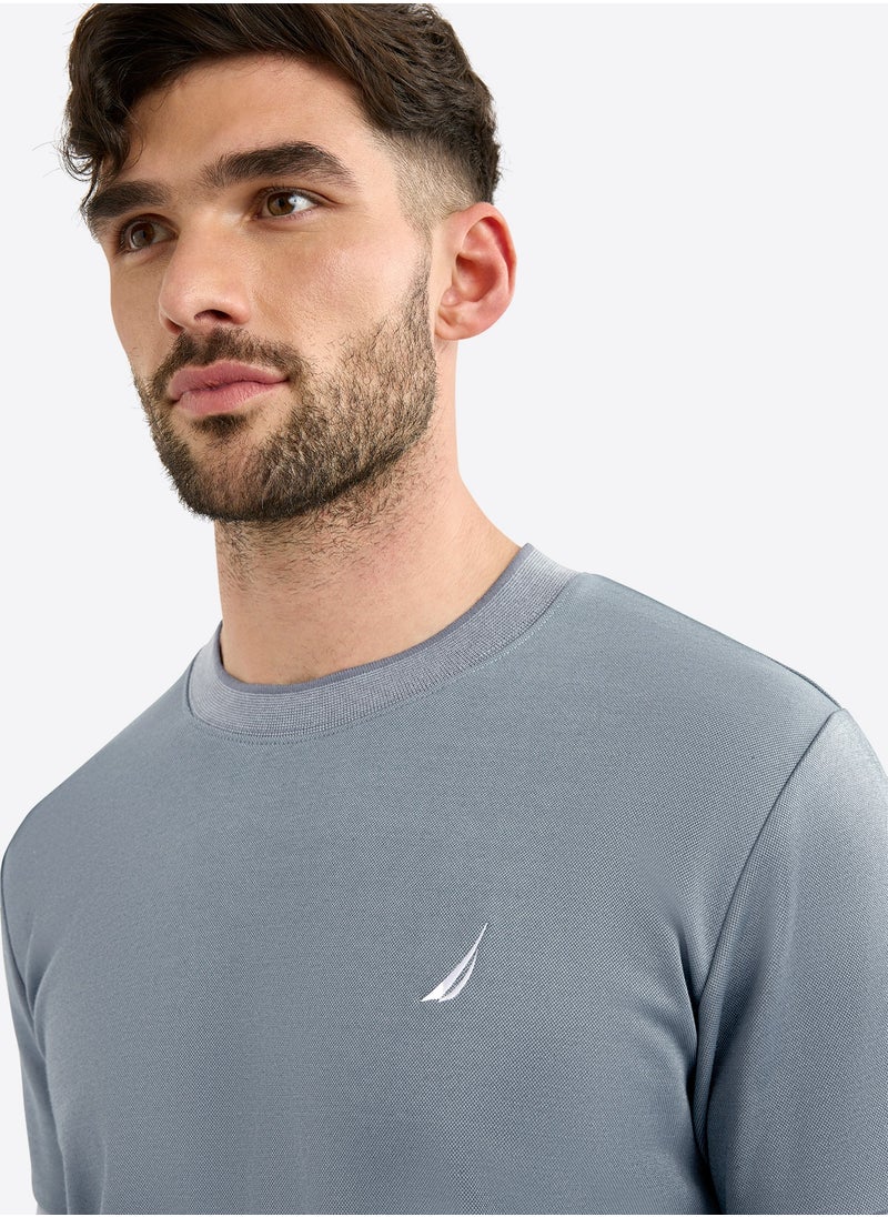 Men's Cotton Crew Neck Grey T-Shirt – Classic Essential for Casual Look