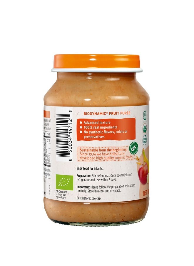 Holle Organic Baby Food Jars - Mixed Fruit Muesli Baby Puree with Organic Apple, Apricot, Banana & Grains - (6 Jars) Stage 2 Baby Food for 8 months and Older - Baby Snack or Balanced Meal