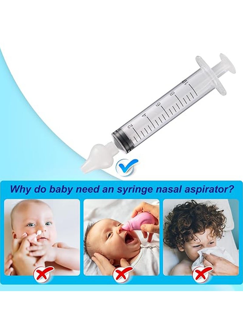 Baby Nasal Syringe (yellow)- 4 Pack - Safe Silicone Baby Nasal Aspirator Quick Syringe Nasal Cleaner Rinse Tool for Babies/Toddlers/Children