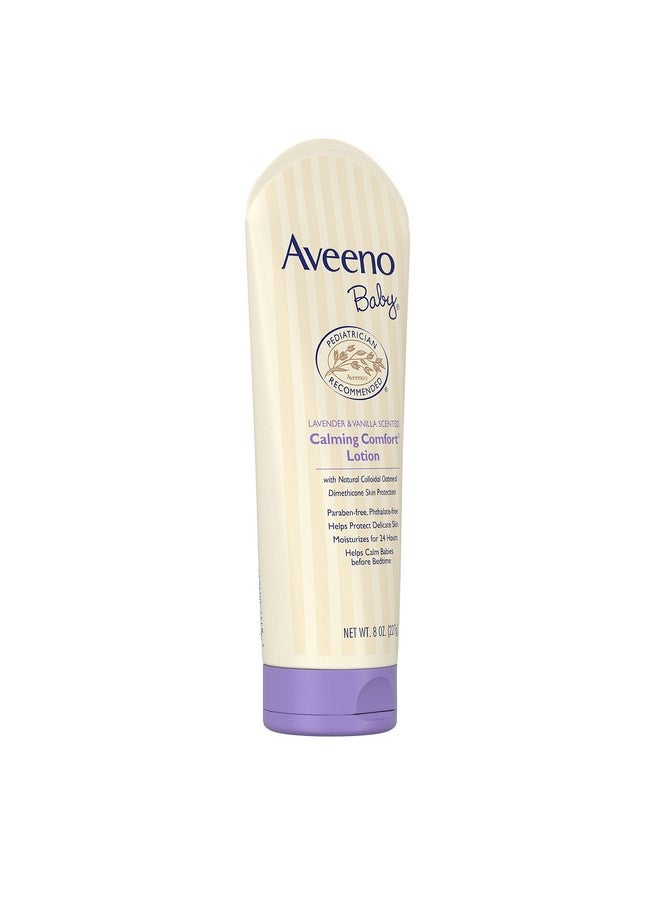 Aveeno Baby Calming Comfort Moisturizing Lotion with Lavender, Vanilla and Natural Oatmeal, 8 fl. oz