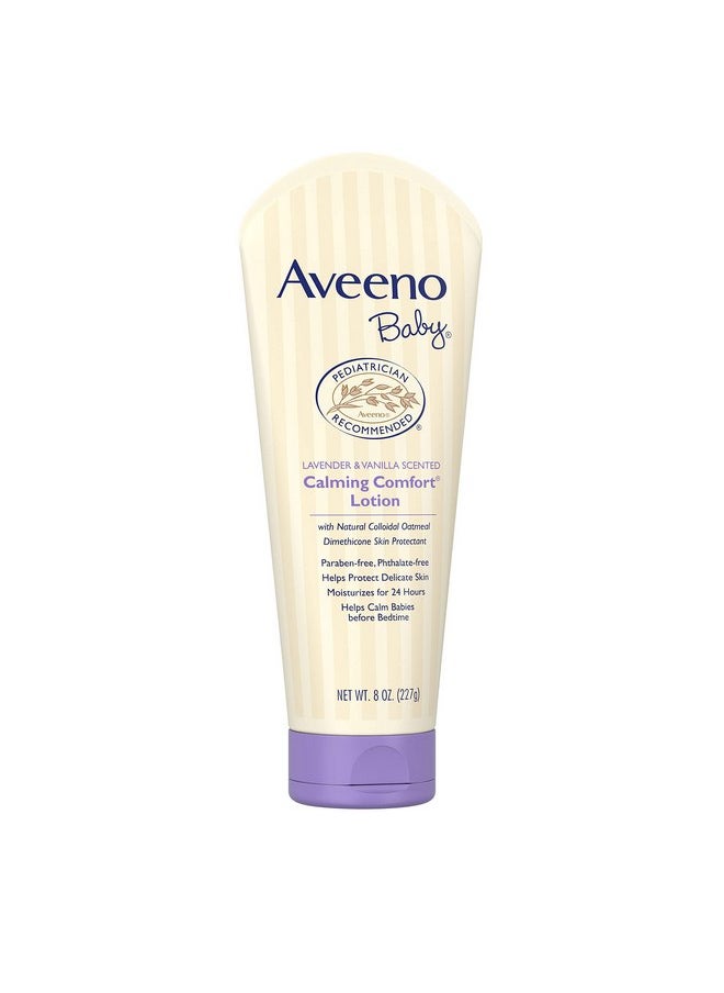 Aveeno Baby Calming Comfort Moisturizing Lotion with Lavender, Vanilla and Natural Oatmeal, 8 fl. oz