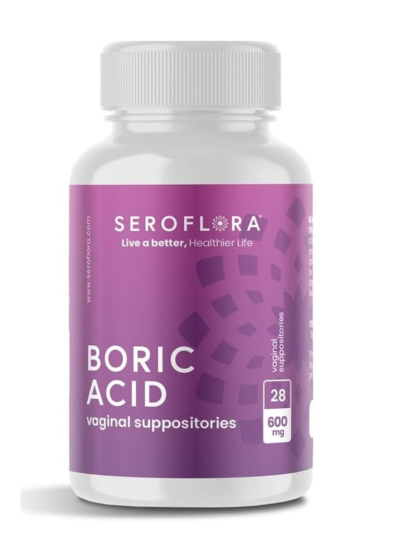 Boric Acid 600 Mg 28 Suppositories