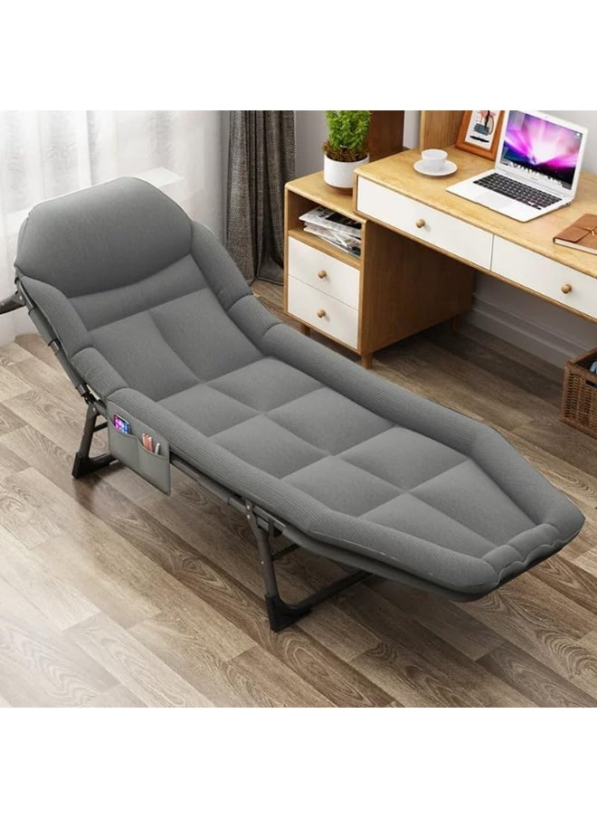 Senior Folding Bed Single Bed Office Lounge Chair Lunch Bed Napping Folding Bed Accompanying Simple Portable Military Bed