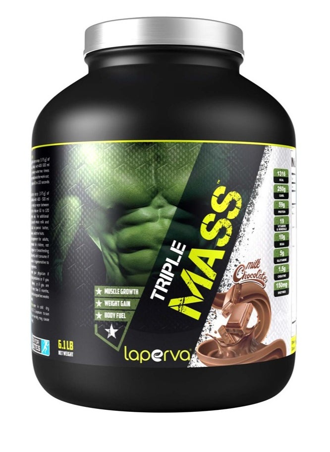 LAPERVA TRIPLE MASS 8 SERVINGS MILK CHOCOLATE 2.8KG