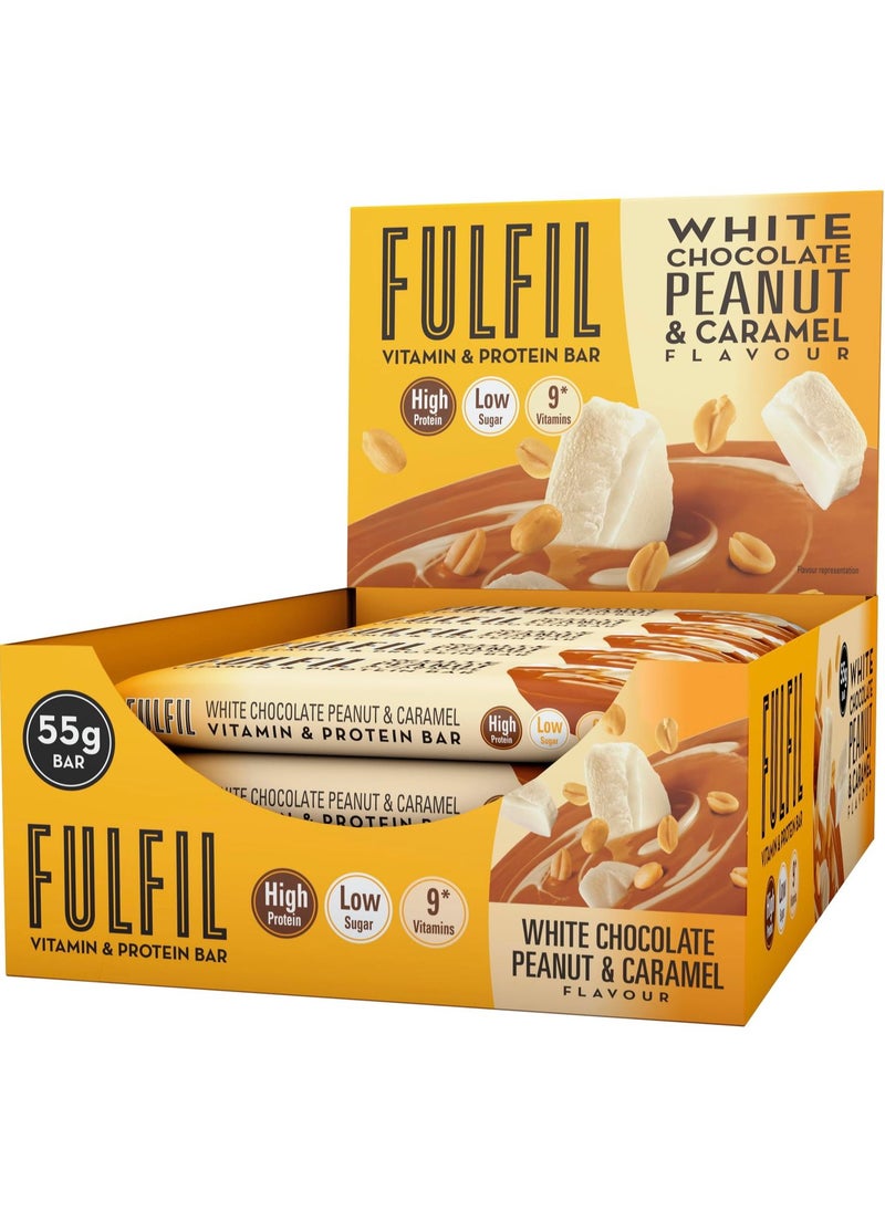 Protein Bar White Chocolate Peanut & Caramel flavor 15 X 55G Bars