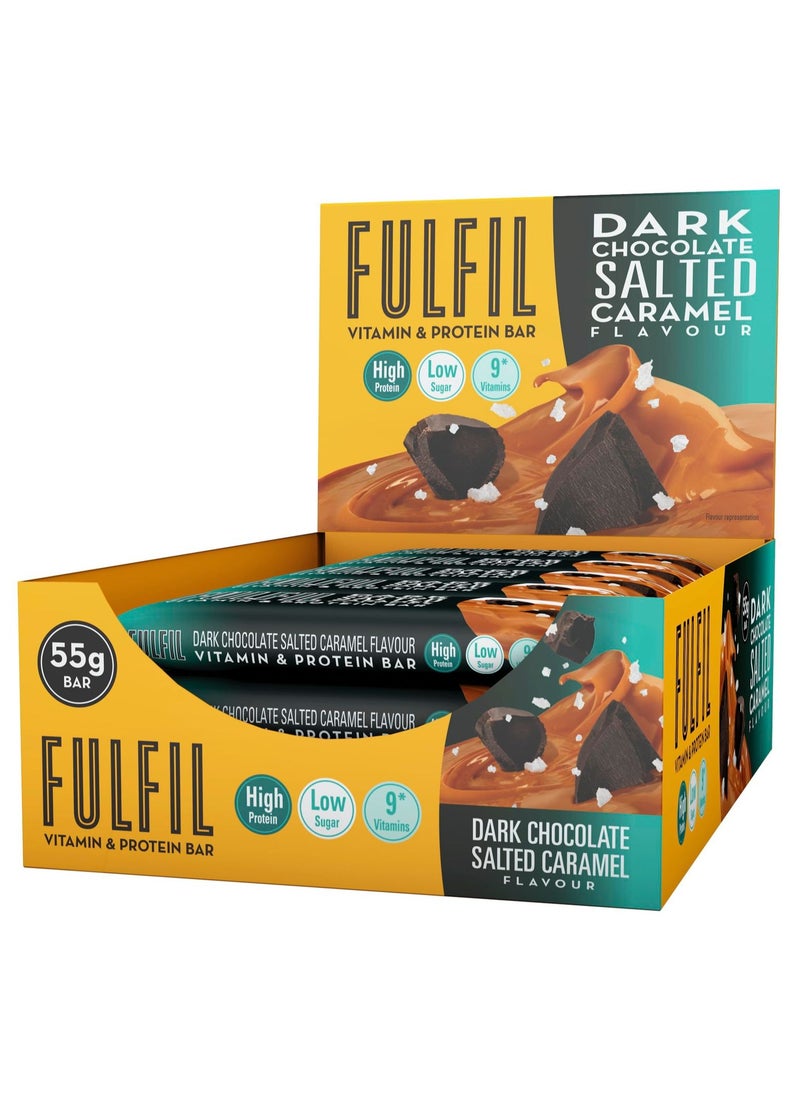 Protein Bar Dark Chocolate Salted Caramel Flavour 15 X 55G Bars