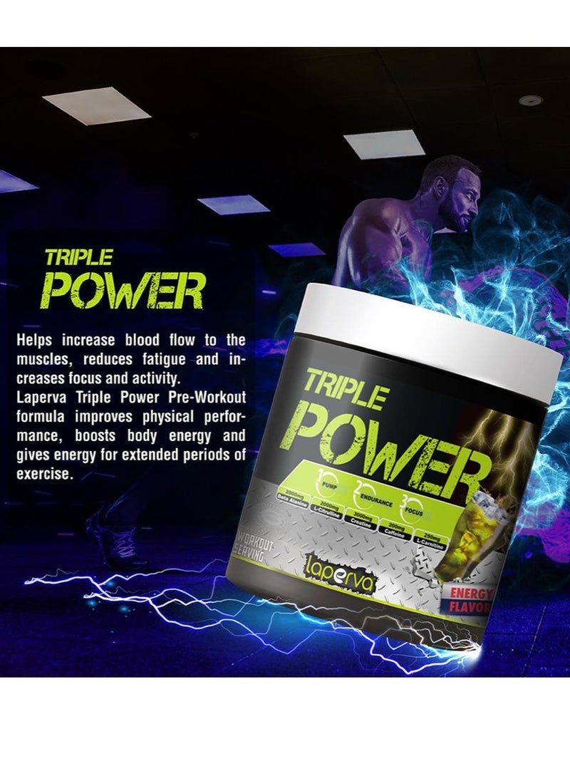 LAPERVA TRIPLE POWER 30 SERVINGS ENERGY FLAVOUR 300G