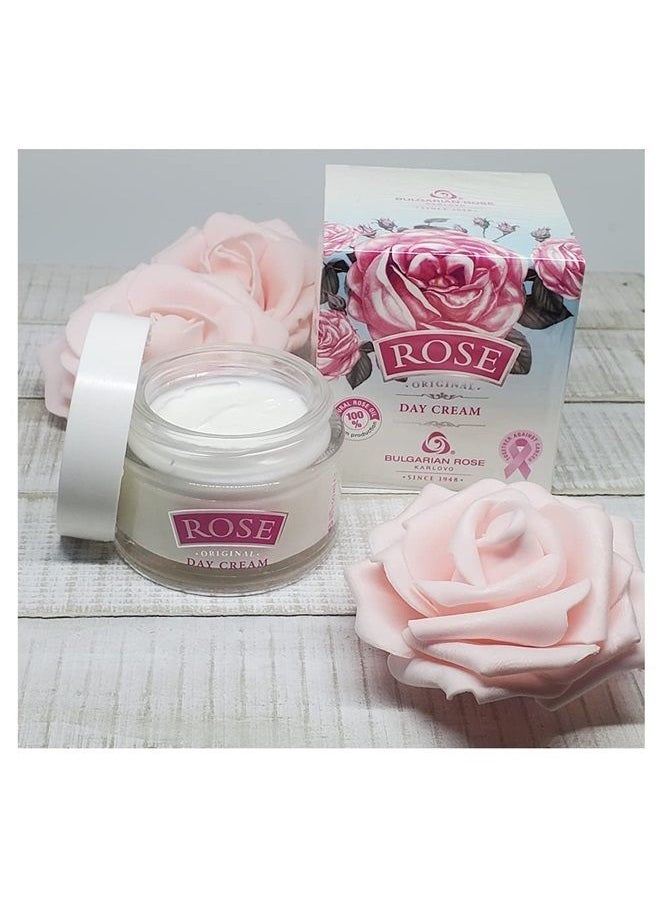 Bulgarian Rose Day Face Cream with Natural Rose Oil for moisturizing and rejuvenating the skin