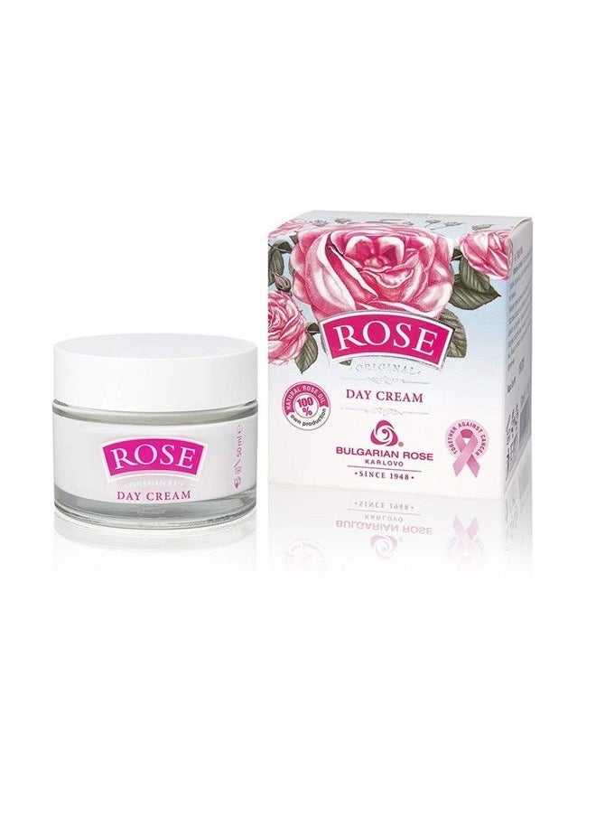 Bulgarian Rose Day Face Cream with Natural Rose Oil for moisturizing and rejuvenating the skin