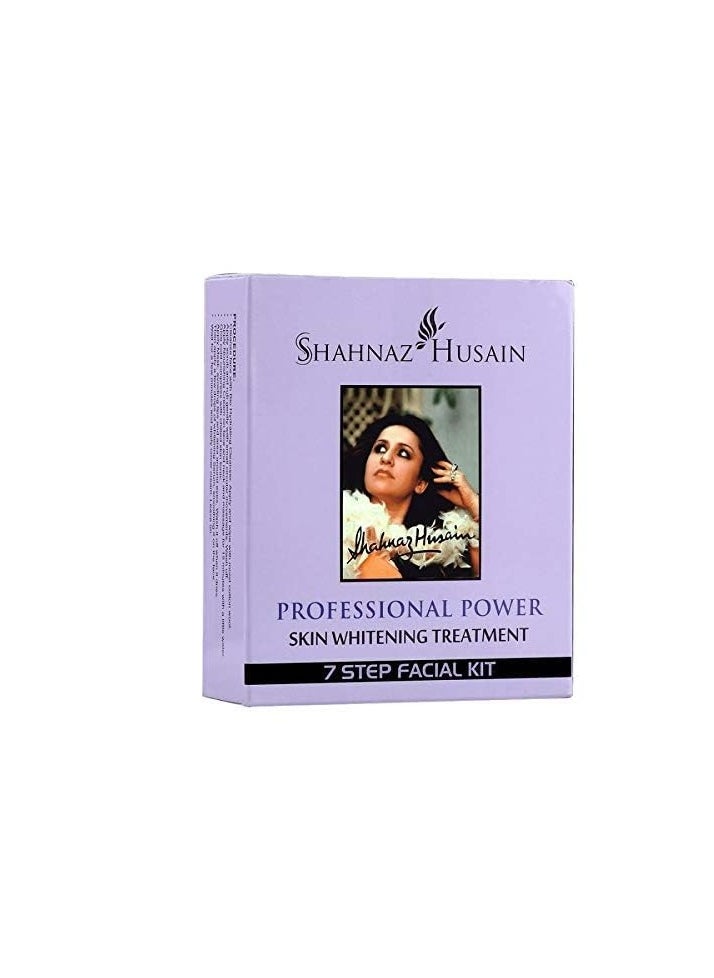 Shahnaz Husain Professional Power Skin Whitening Treatment 7 Steps Facial Kit (48 g +15ml)…