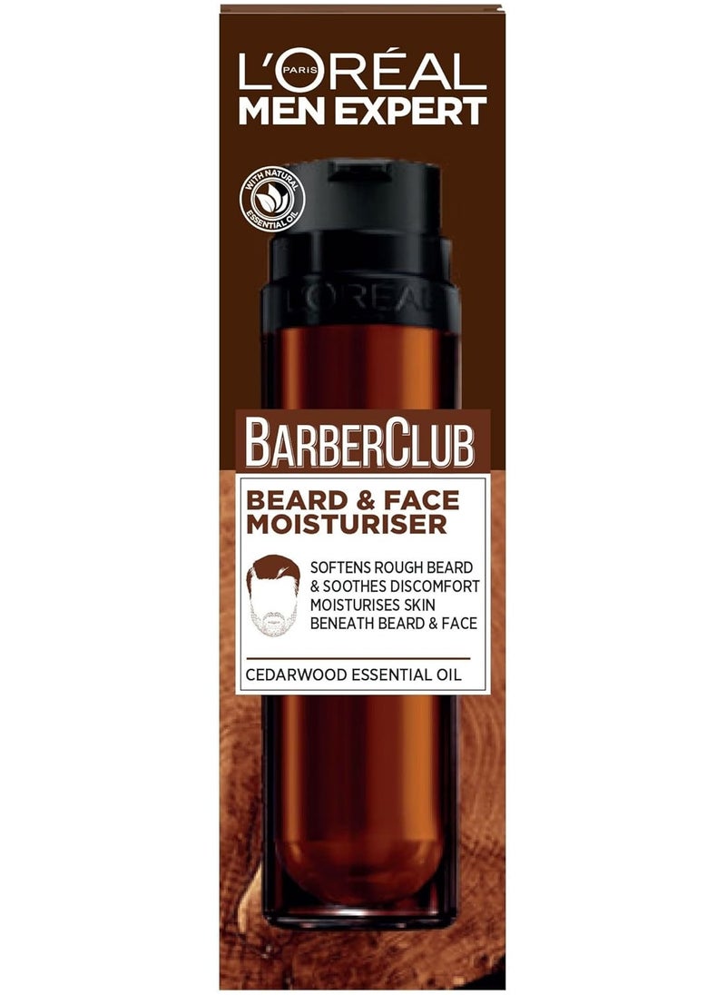 Paris Men Expert Barber Club Short Beard & Face Moisturiser 50Ml