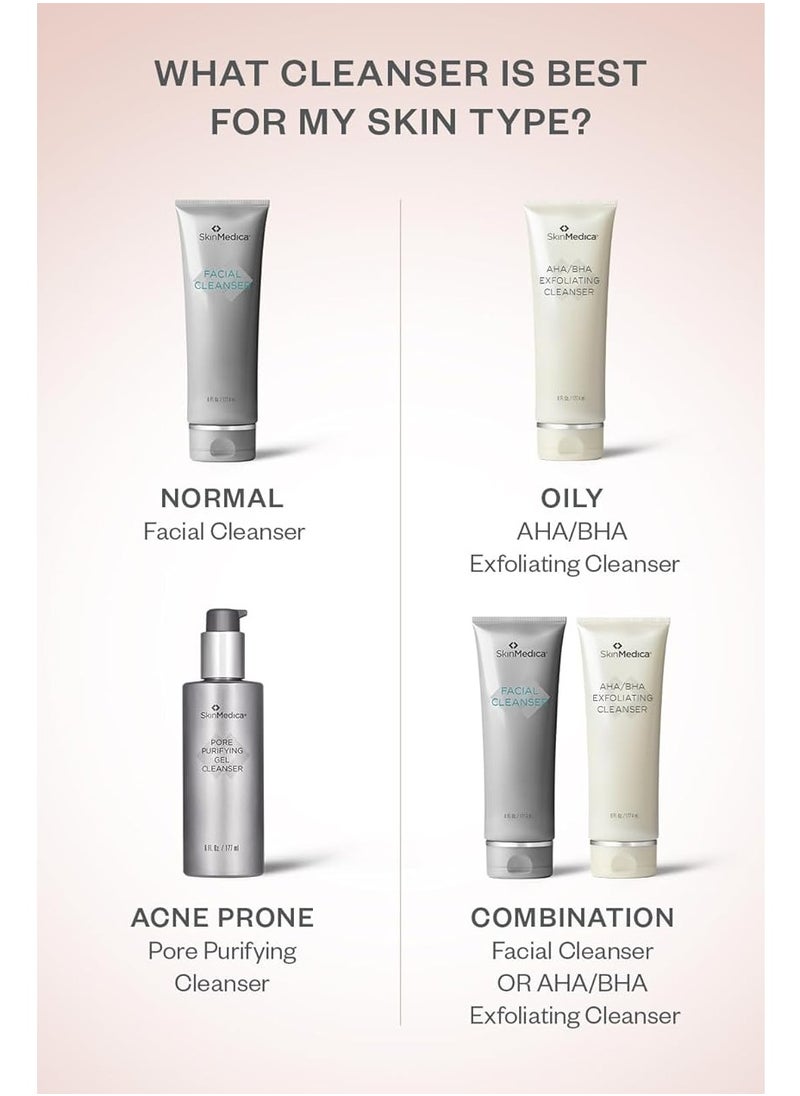 SkinMedica Pore Purifying Gel Cleanser - This Pore Cleaning Gel Cleanser with Clinically Proven Ingredients Dissolves Makeup, Oil, and Impurities, While Purifying Pores, 6 Fl Oz