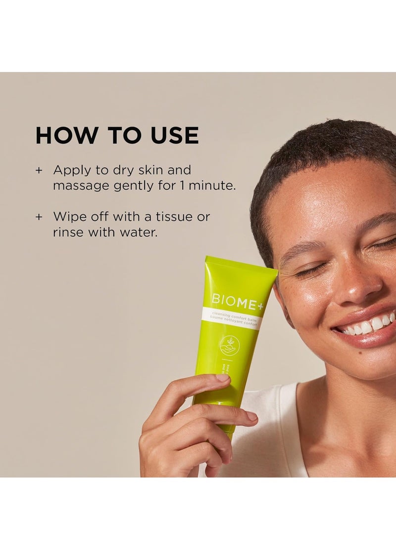 IMAGE Skincare BIOME+ Cleansing Comfort Balm, Microbiome Friendly Gentle Cleanser, Reduces Moisture Loss